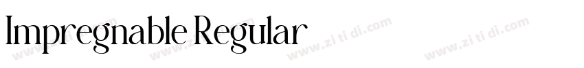 Impregnable Regular字体转换